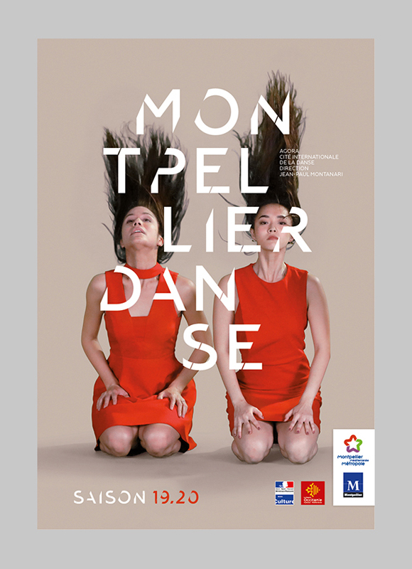 Affiche pour la saison 2019-2020 de Montpellier Danse